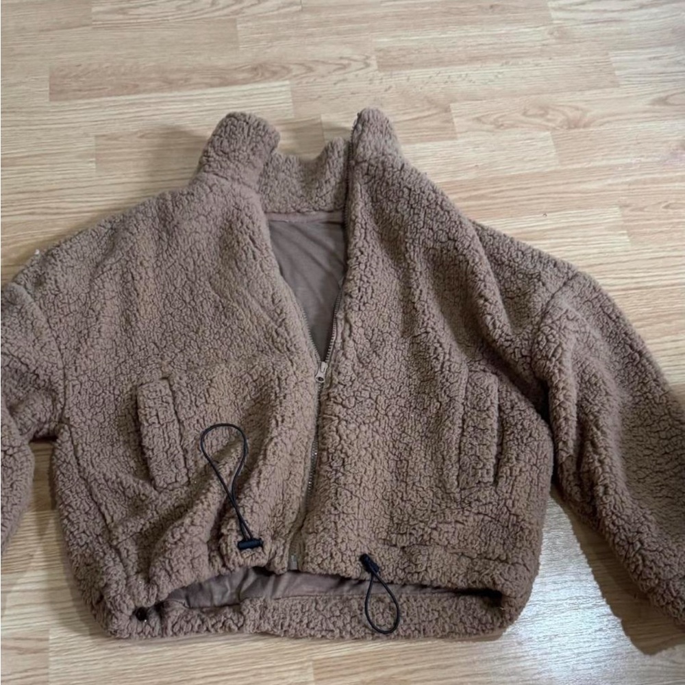 Cozy Brown Sherpa Jacket